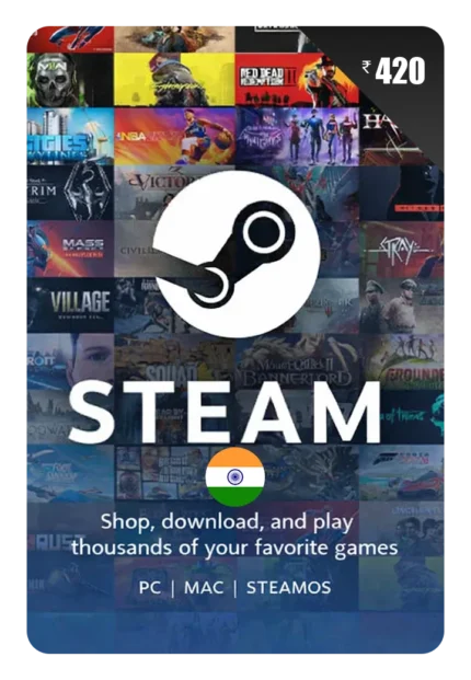 ₹420 Steam Wallet Code